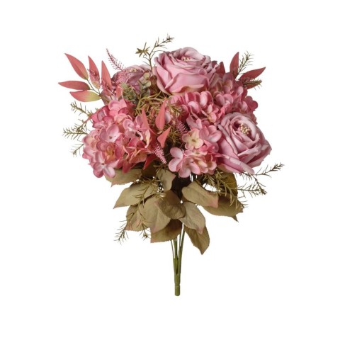 MAZZO DI ROSE CABBAGE LAVANDA VINTAGE CM48